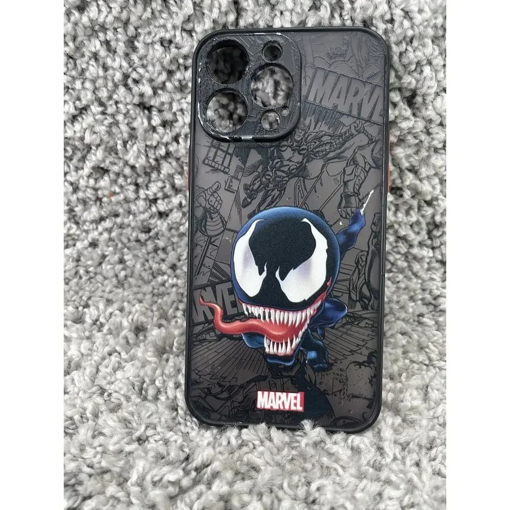 Cartoon Marvel Venom Spiderman Design Case Cover For iPhone 14 Pro Max